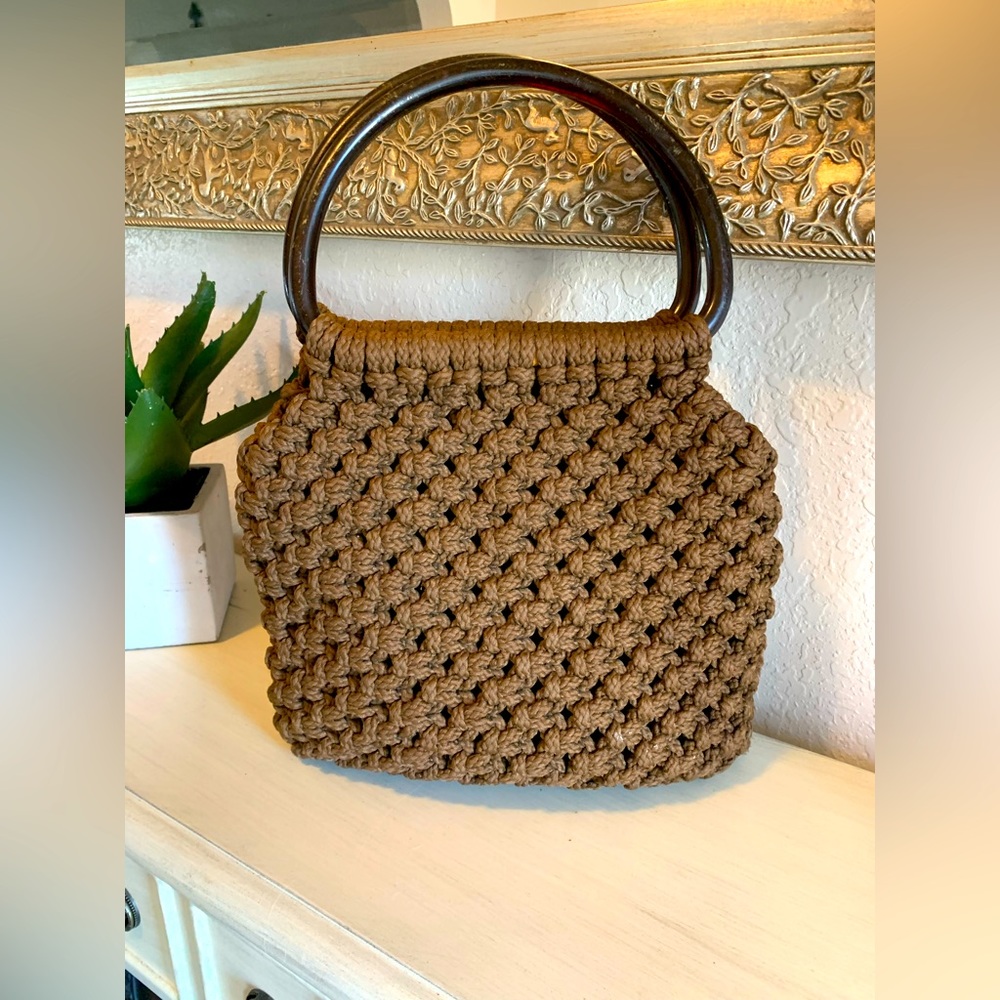 Vintage crocheted handbag